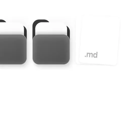 Folders holding plain .md note files