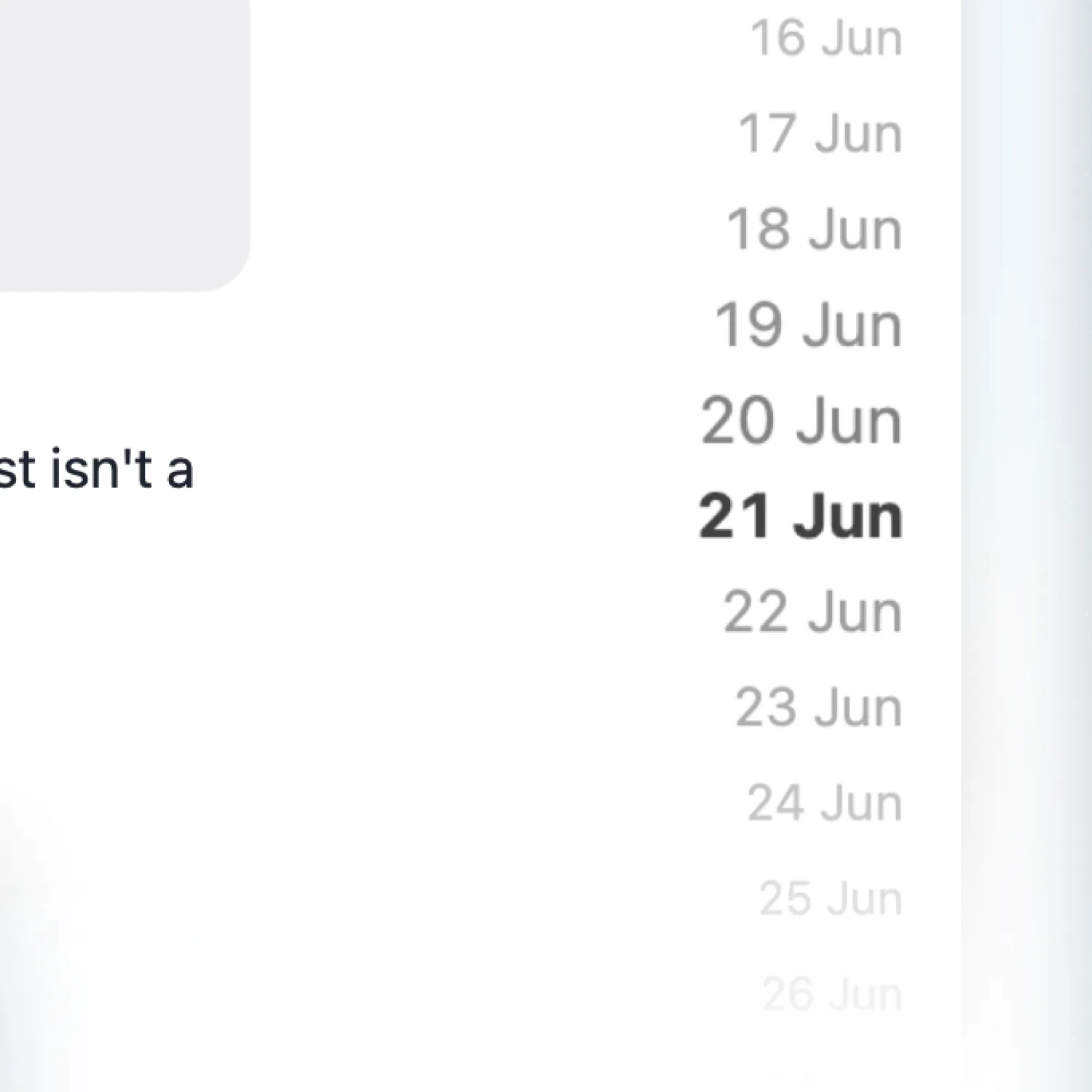 Raven's journal date timeline.