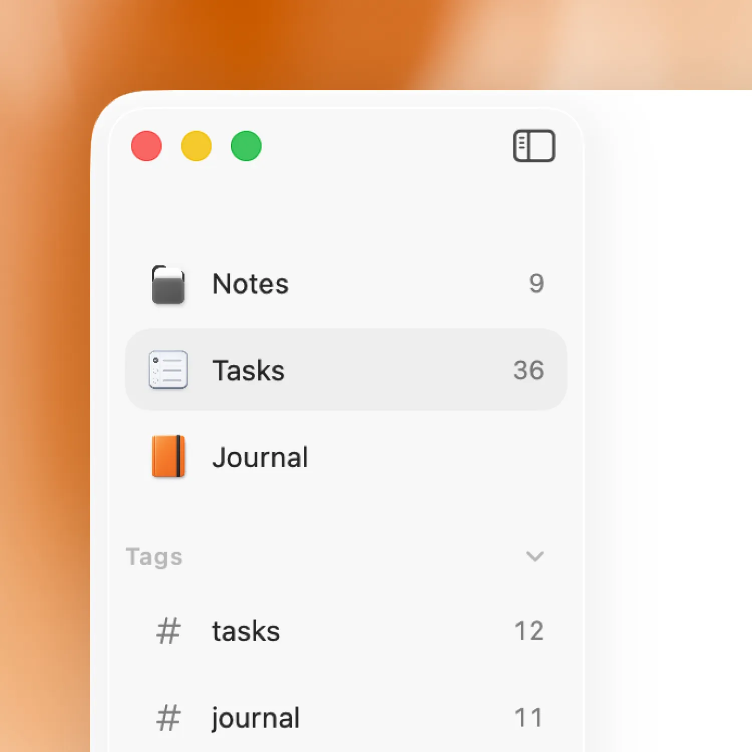 Raven's native Mac window and sidebar.